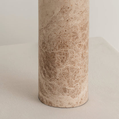 Marble Table Lamp | Beige Marble Base | Modern Design