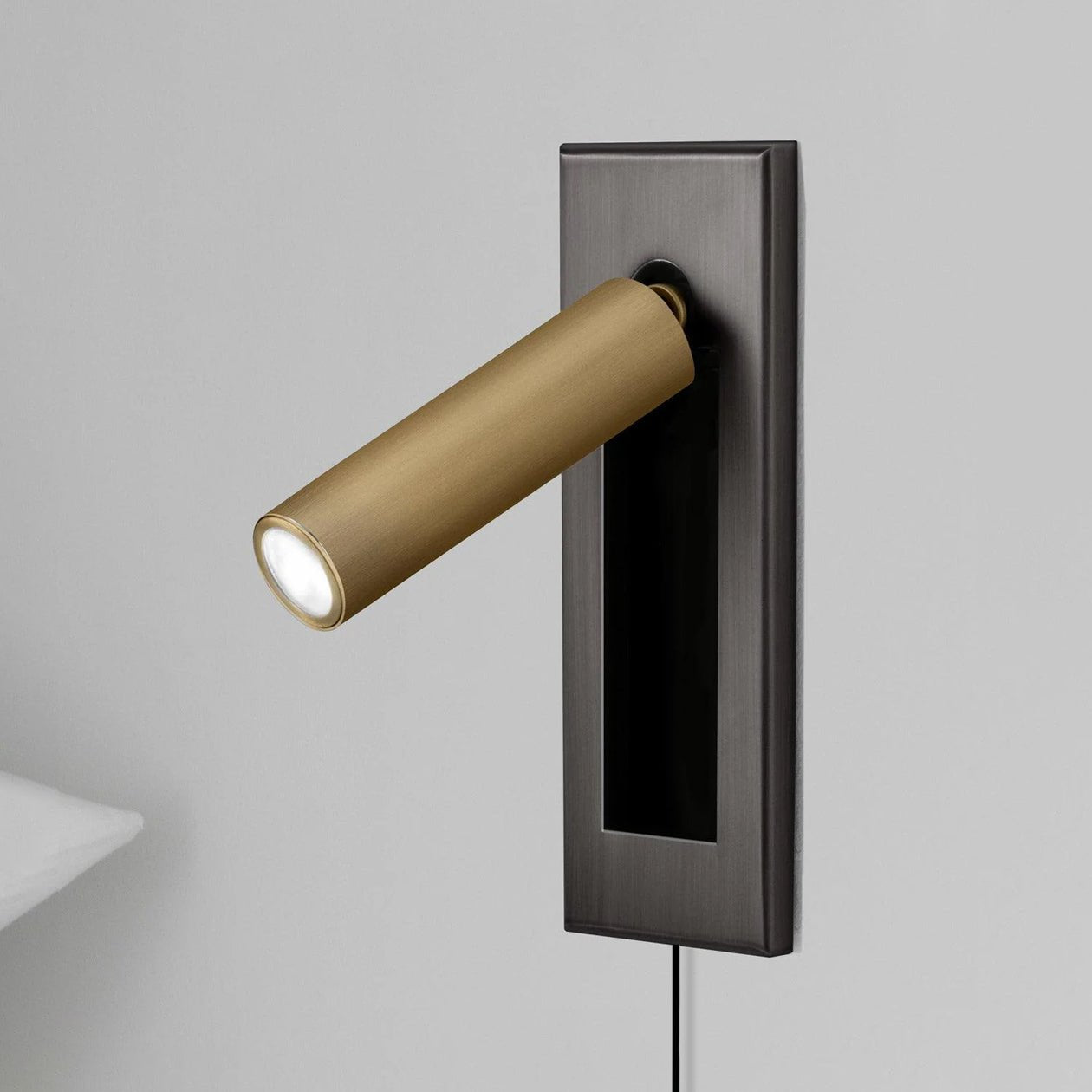 Embedded Bedside Sconce | LED Reading Light | Adjustable Head