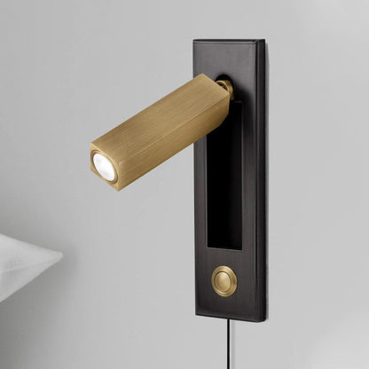 Embedded Bedside Sconce | LED Reading Light | Adjustable Head