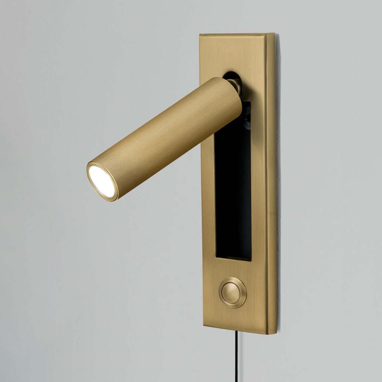 Embedded Bedside Sconce | LED Reading Light | Adjustable Head