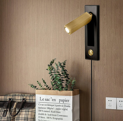 Embedded Bedside Sconce | LED Reading Light | Adjustable Head