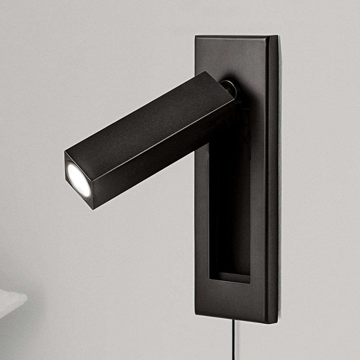 Embedded Bedside Sconce | LED Reading Light | Adjustable Head