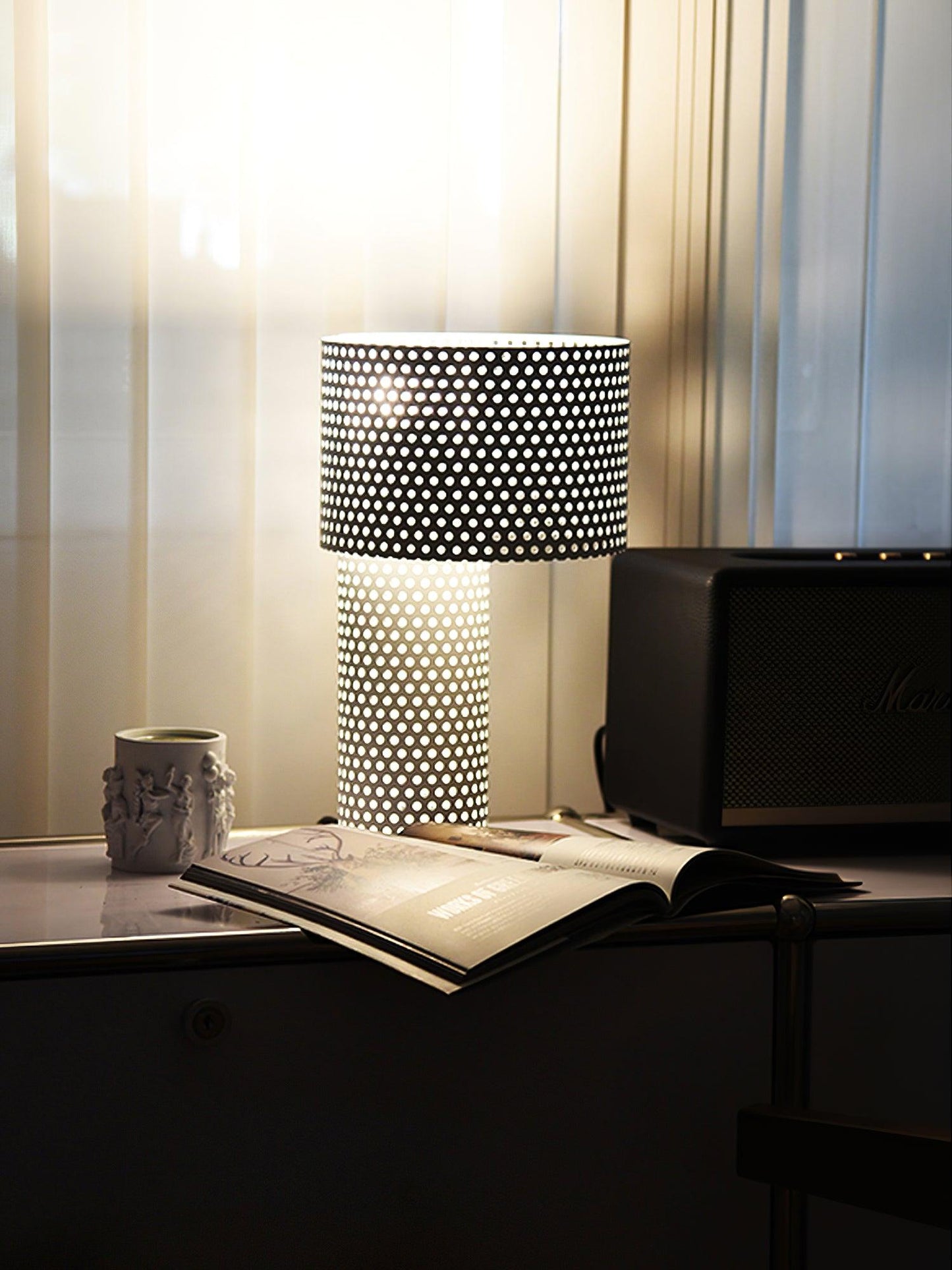 Embrey Table Lamp | Metal | White