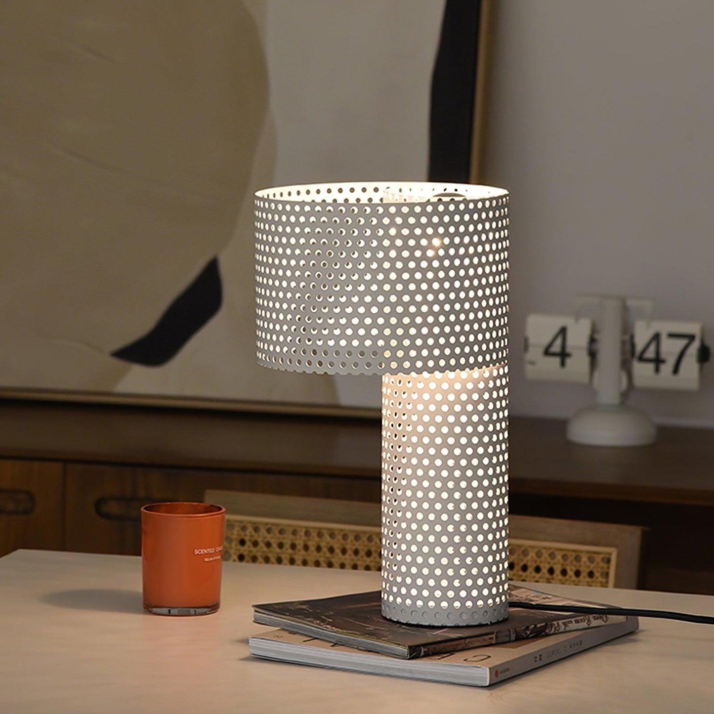 Embrey Table Lamp | Metal | White