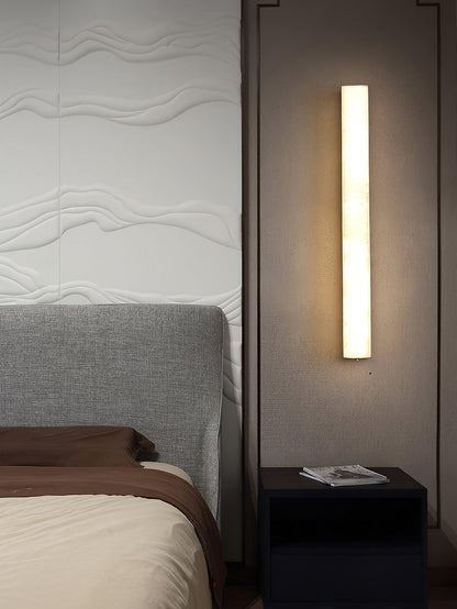 Emerson Wall Lamp | Brass & Alabaster | White