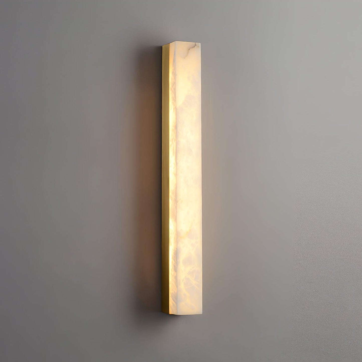Emerson Wall Lamp | Brass & Alabaster | White
