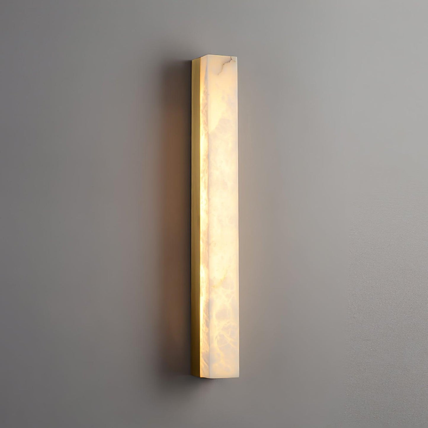 Emerson Wall Lamp | Brass & Alabaster | White