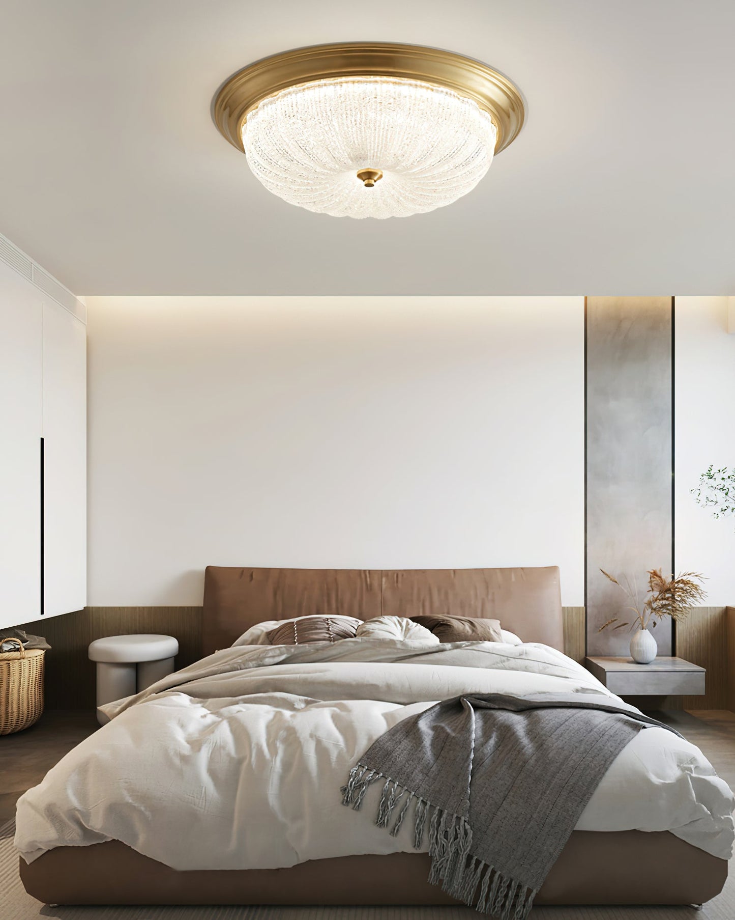 Emily Ceiling Light | Brass & Glass | Vintage Design