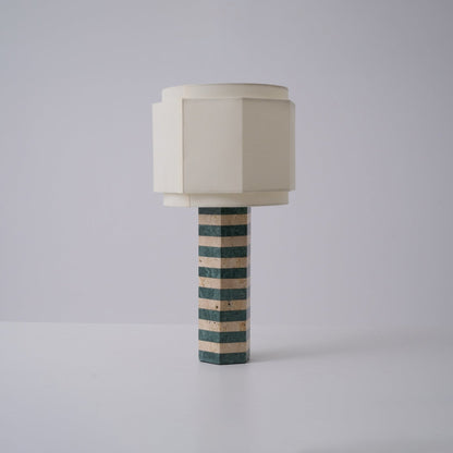 Modari Table Lamp | Stone & Marble | Green & White