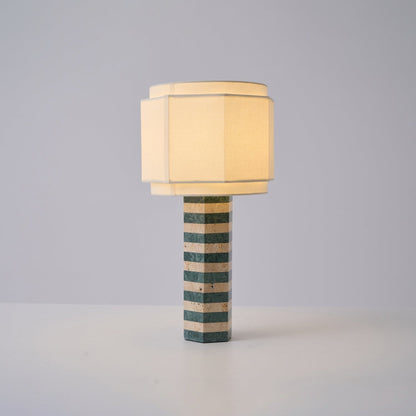 Modari Table Lamp | Stone & Marble | Green & White