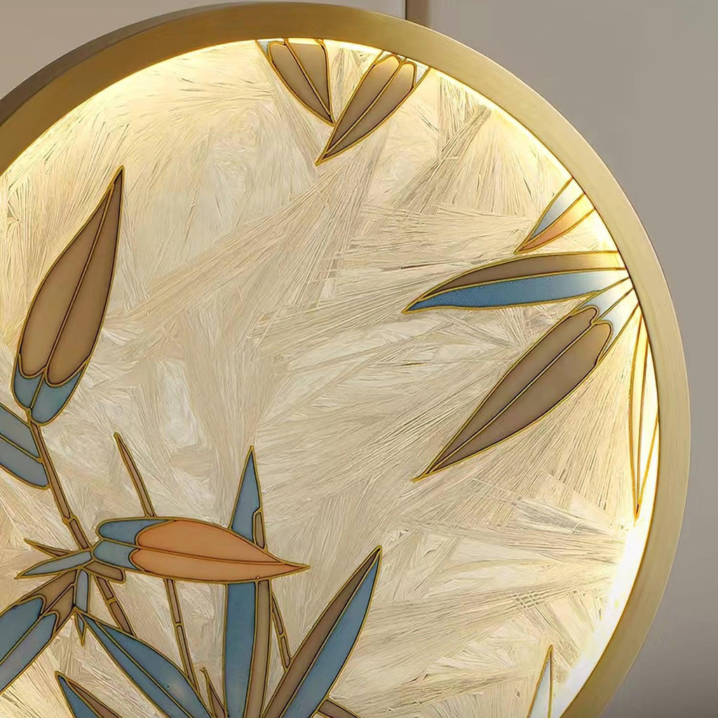 Enamel Table Lamp | Brass, Glass, Marble | White