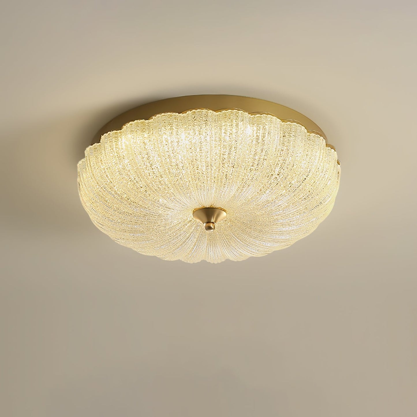 Enchanting Ceiling Light | Glass & Brass | Gold