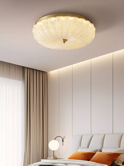 Enchanting Ceiling Light | Glass & Brass | Gold