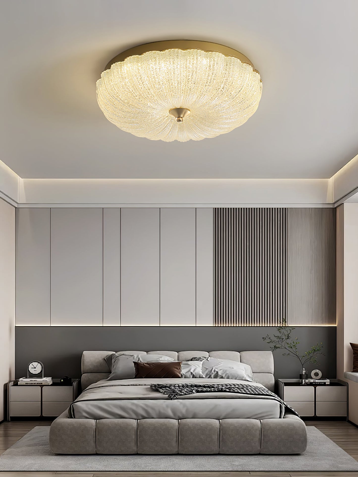 Enchanting Ceiling Light | Glass & Brass | Gold