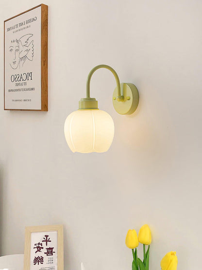 Enchanting Wall Light | Flower Design | Green/White