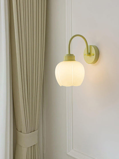 Enchanting Wall Light | Flower Design | Green/White