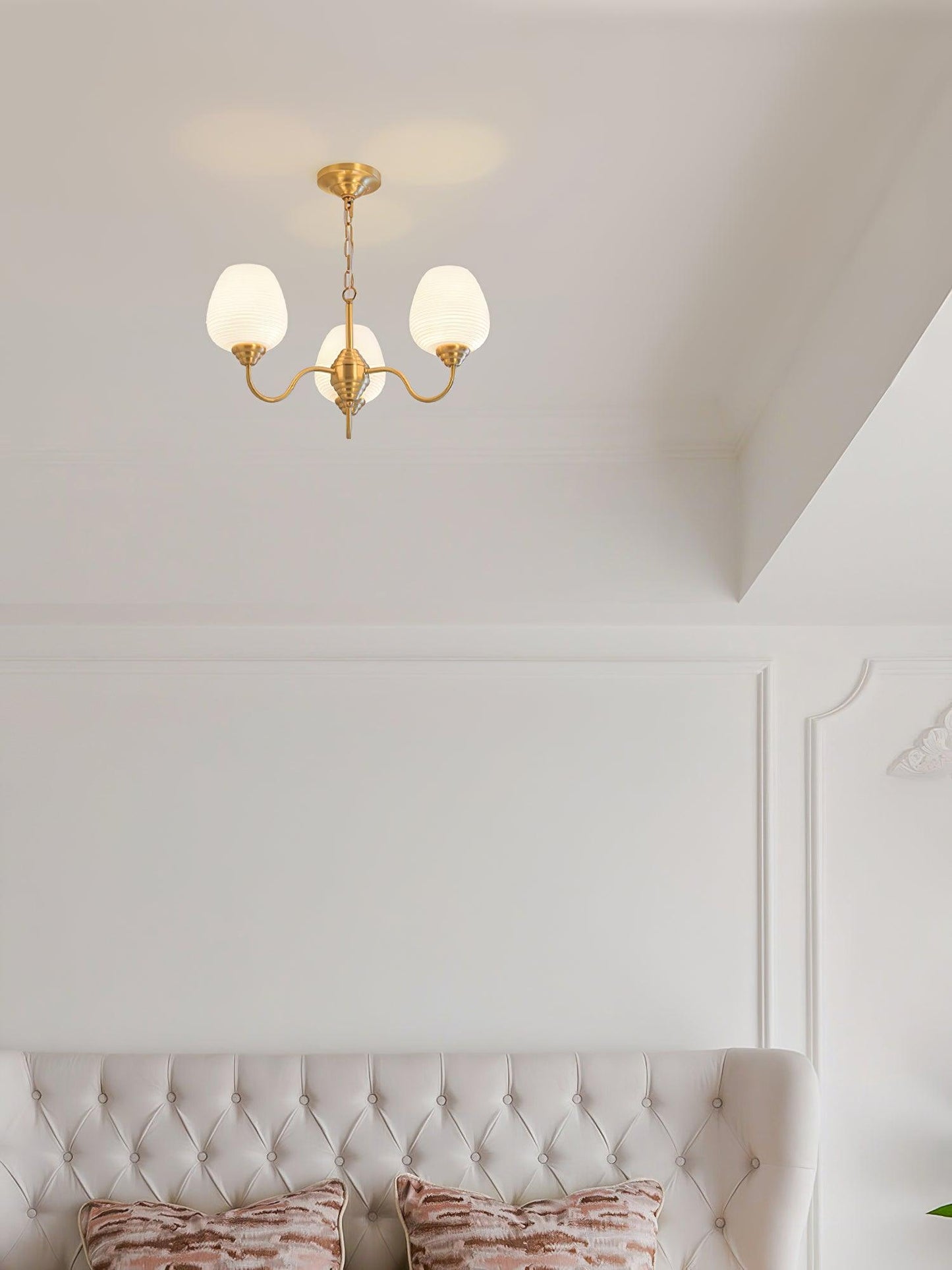 Brass Chandelier | Retro Design | 6, 8, or 10 Lights