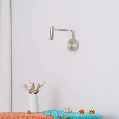 LED Wall Sconce | Metal | Set of 2 | Black, White, Gold, Sand Nickel