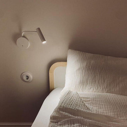 LED Wall Sconce | Metal | Set of 2 | Black, White, Gold, Sand Nickel