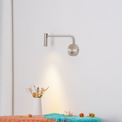 LED Wall Sconce | Metal | Set of 2 | Black, White, Gold, Sand Nickel