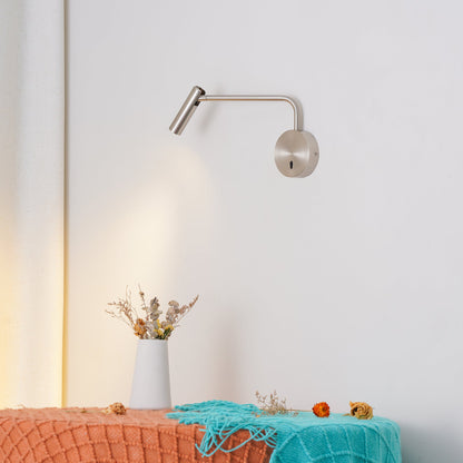 LED Wall Sconce | Metal | Set of 2 | Black, White, Gold, Sand Nickel