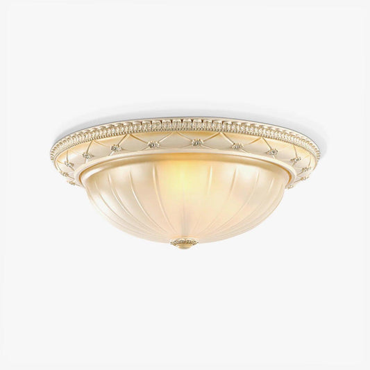 Essentials Flush Ceiling Light | Beige Finish | Indoor Lighting