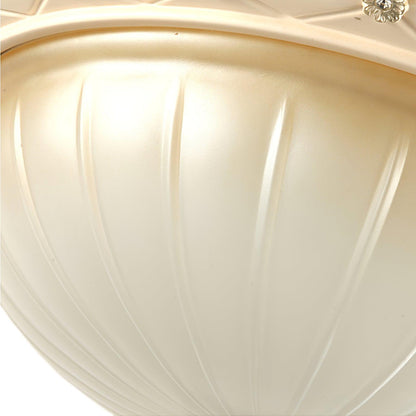 Essentials Flush Ceiling Light | Beige Finish | Indoor Lighting
