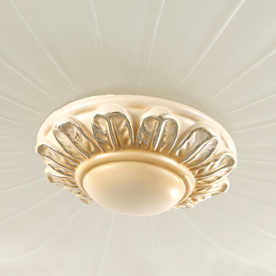 Essentials Flush Ceiling Light | Beige Finish | Indoor Lighting
