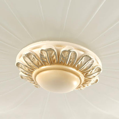 Essentials Flush Ceiling Light | Beige Finish | Indoor Lighting