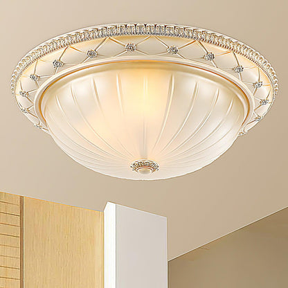 Essentials Flush Ceiling Light | Beige Finish | Indoor Lighting