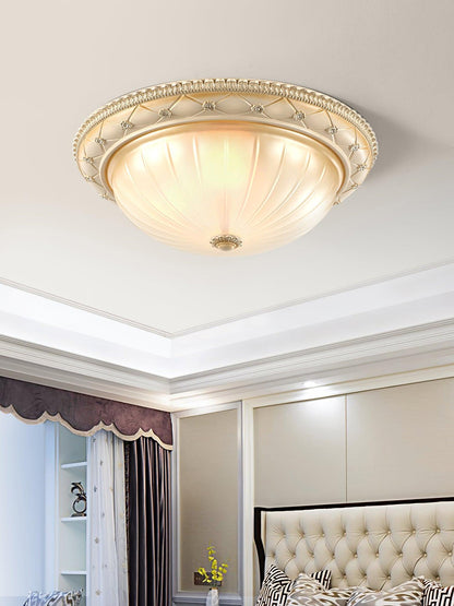 Essentials Flush Ceiling Light | Beige Finish | Indoor Lighting