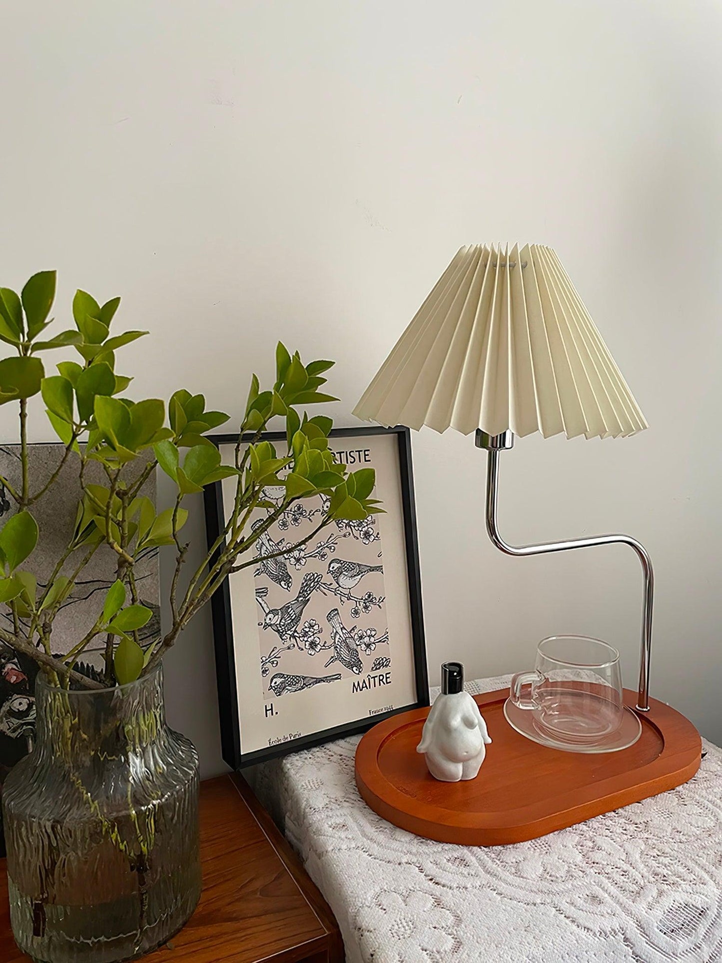 Eterna Table Lamp | Metal Frame & Fabric Shade | 4 Colors Available