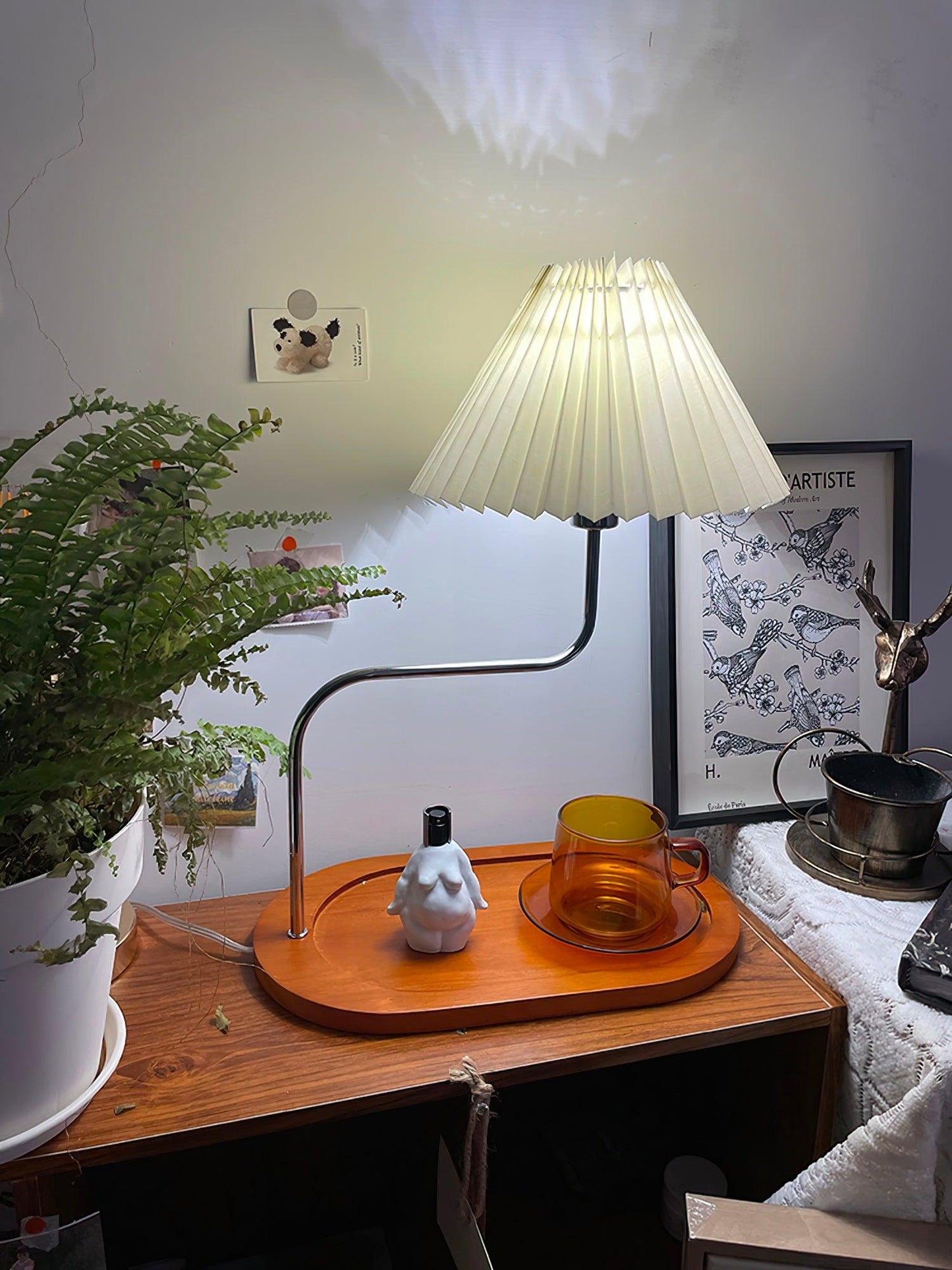 Eterna Table Lamp | Metal Frame & Fabric Shade | 4 Colors Available