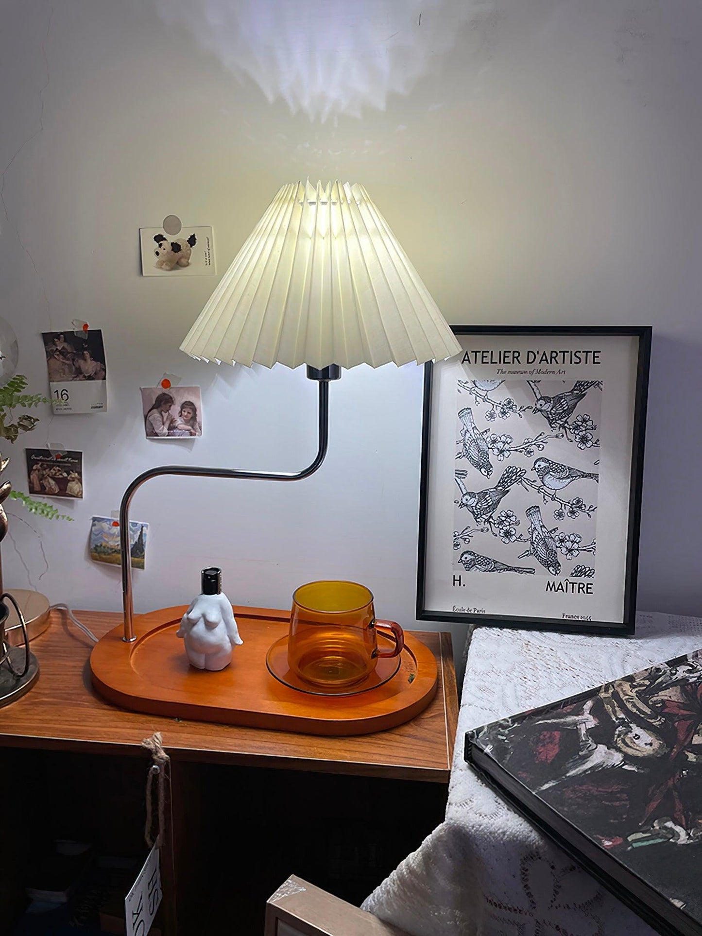 Eterna Table Lamp | Metal Frame & Fabric Shade | 4 Colors Available