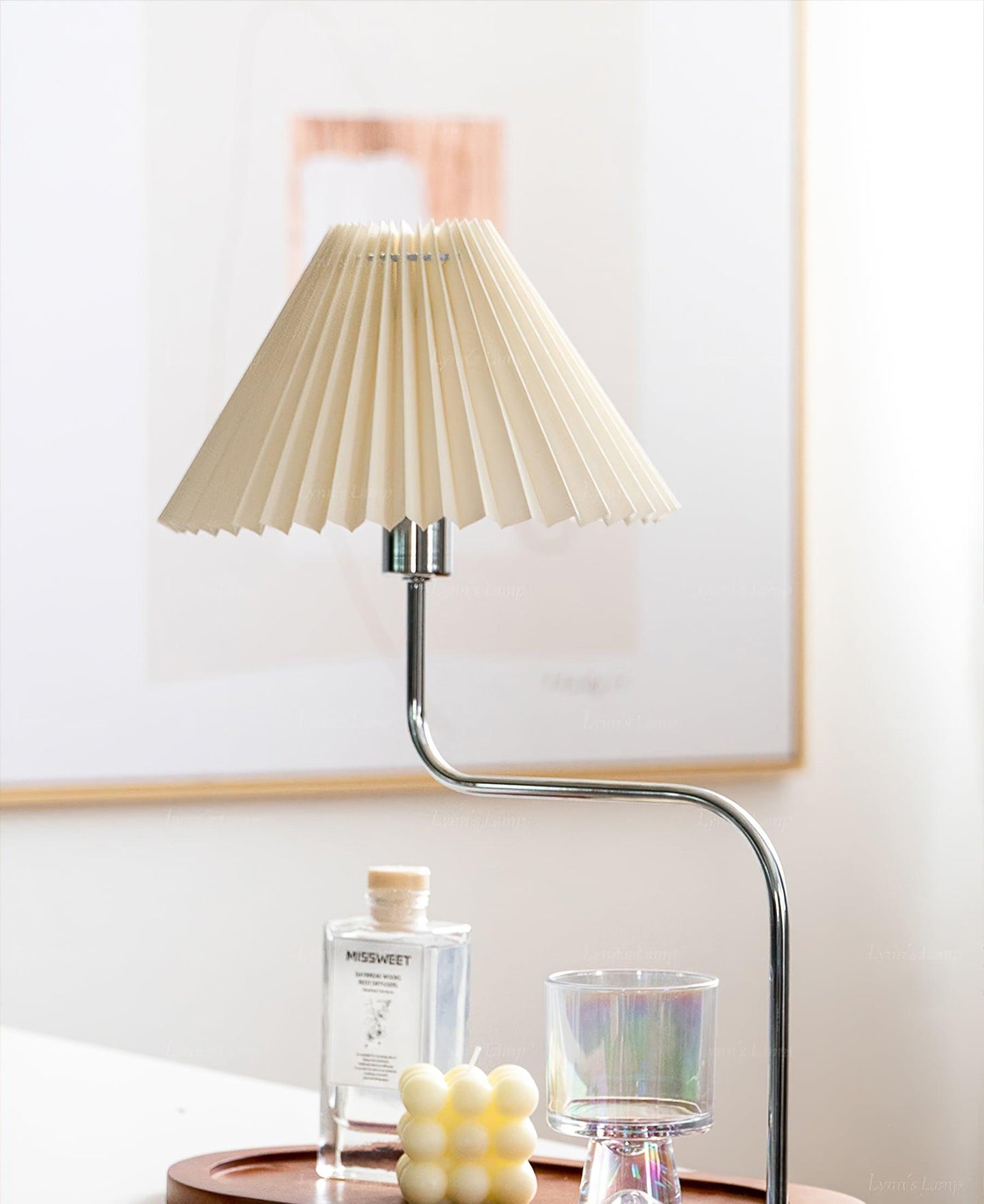 Eterna Table Lamp | Metal Frame & Fabric Shade | 4 Colors Available