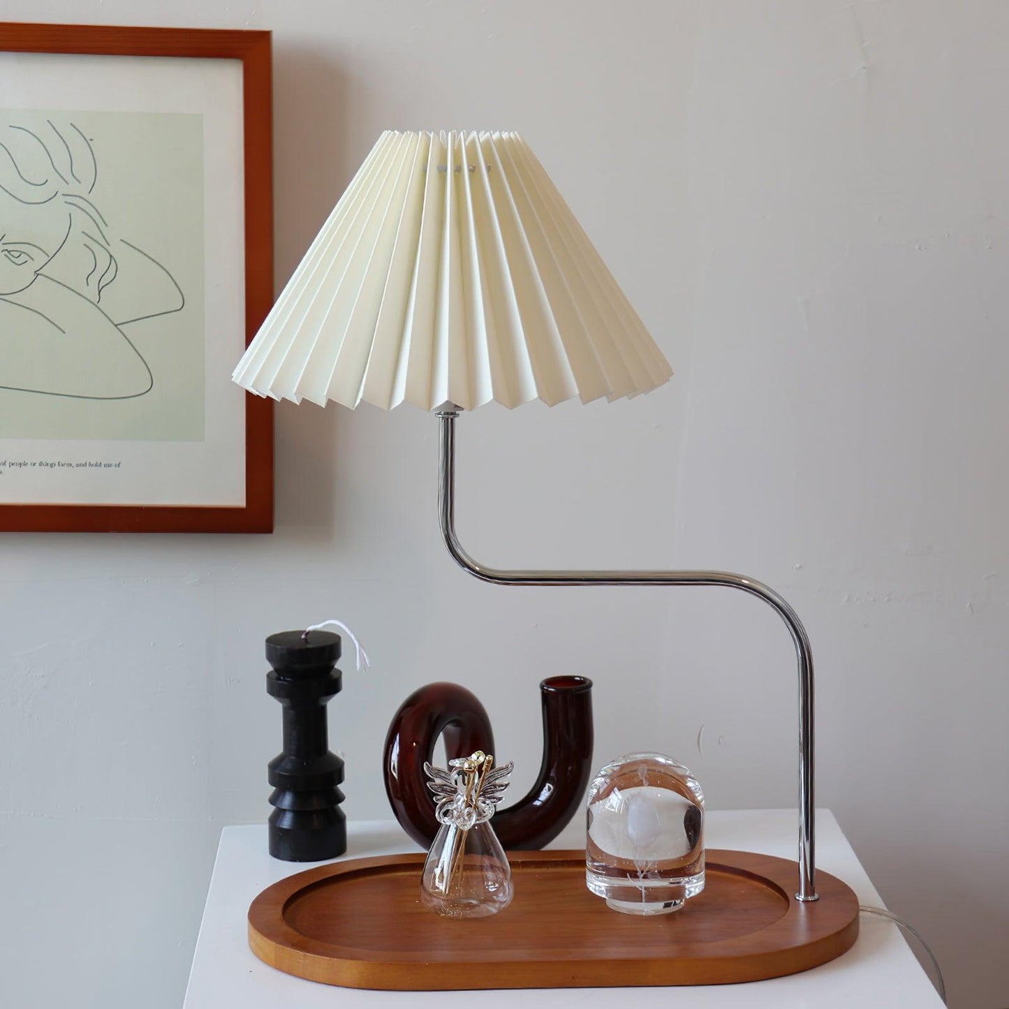 Eterna Table Lamp | Metal Frame & Fabric Shade | 4 Colors Available
