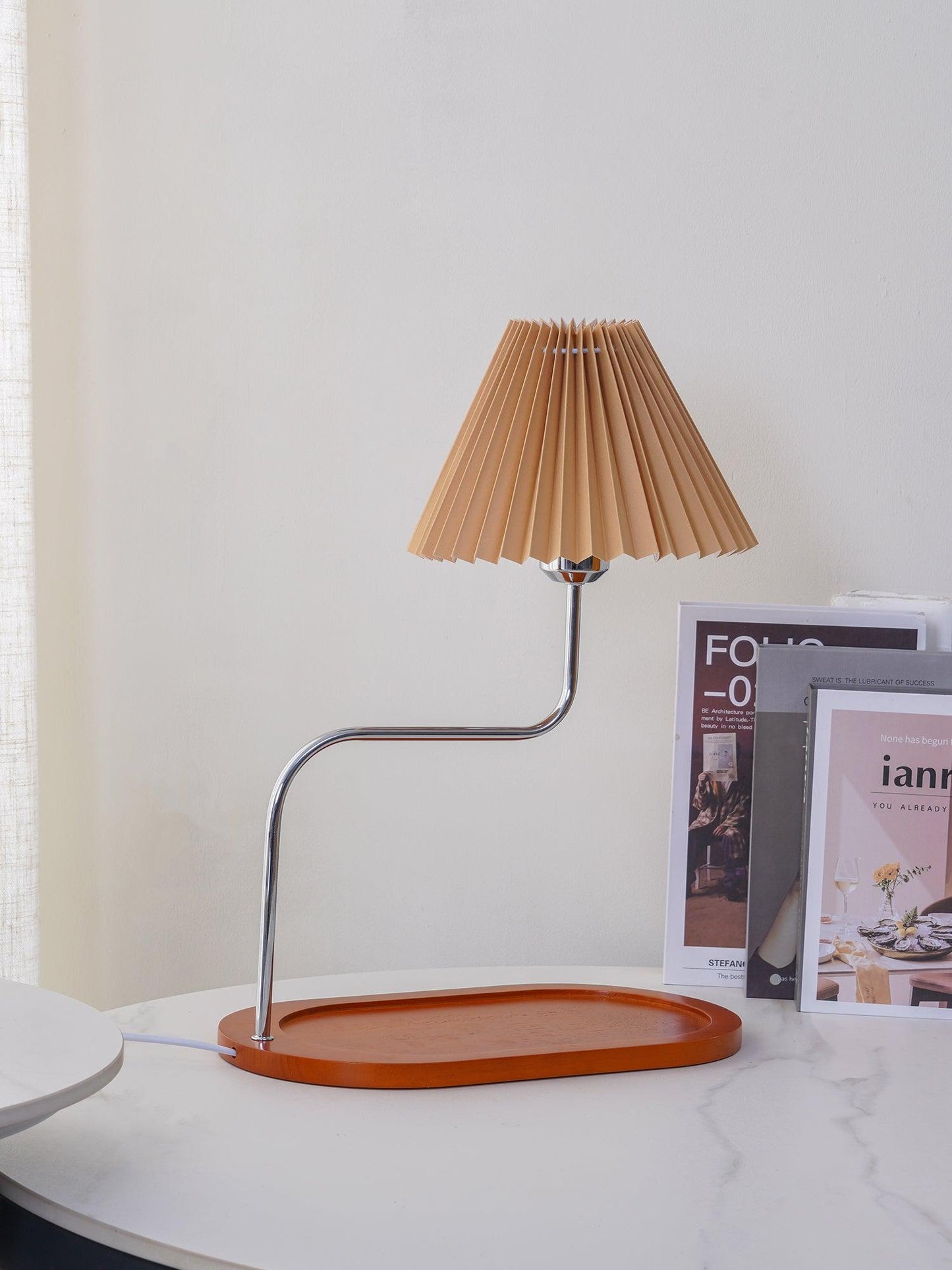 Eterna Table Lamp | Metal Frame & Fabric Shade | 4 Colors Available