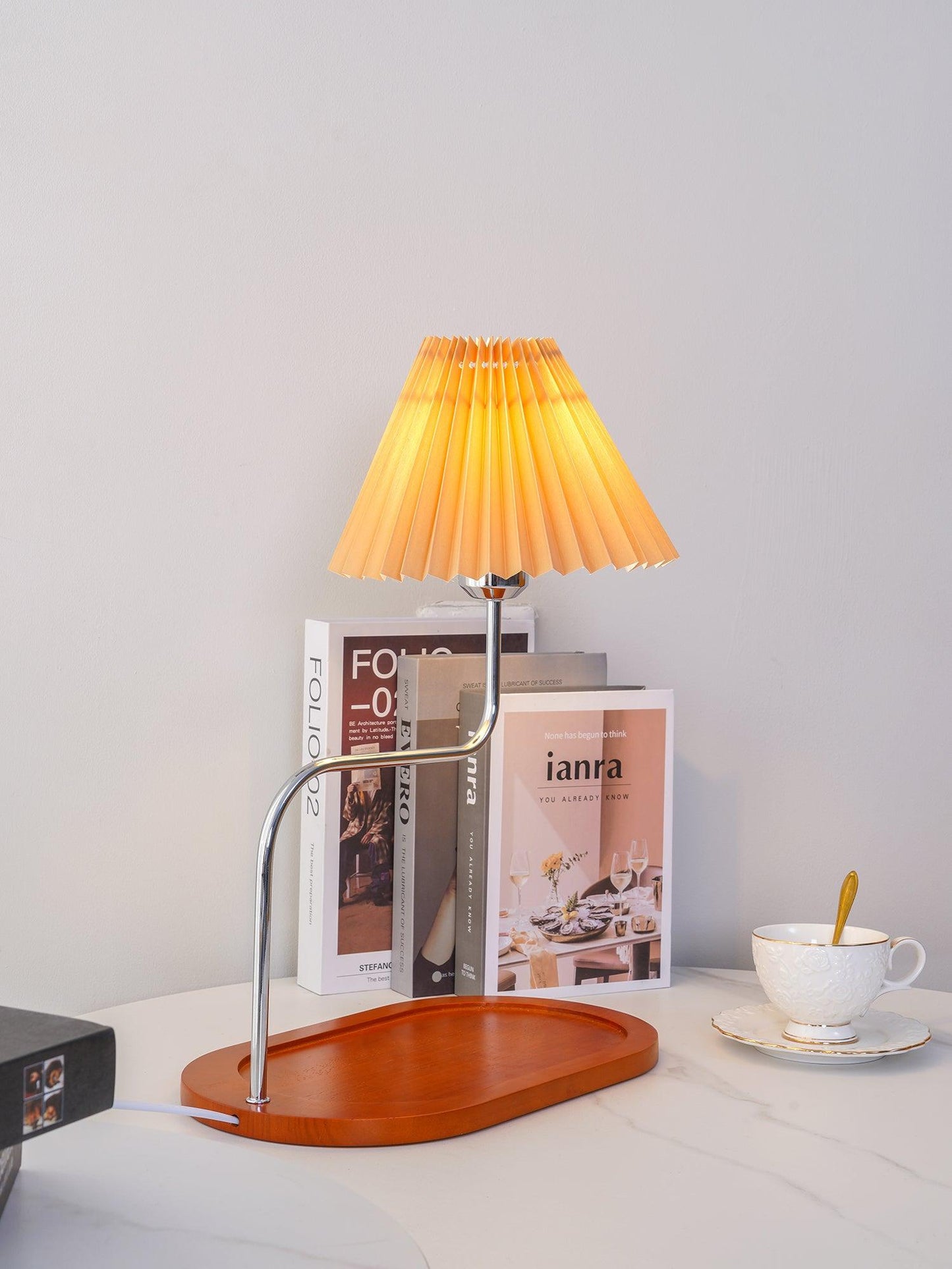 Eterna Table Lamp | Metal Frame & Fabric Shade | 4 Colors Available