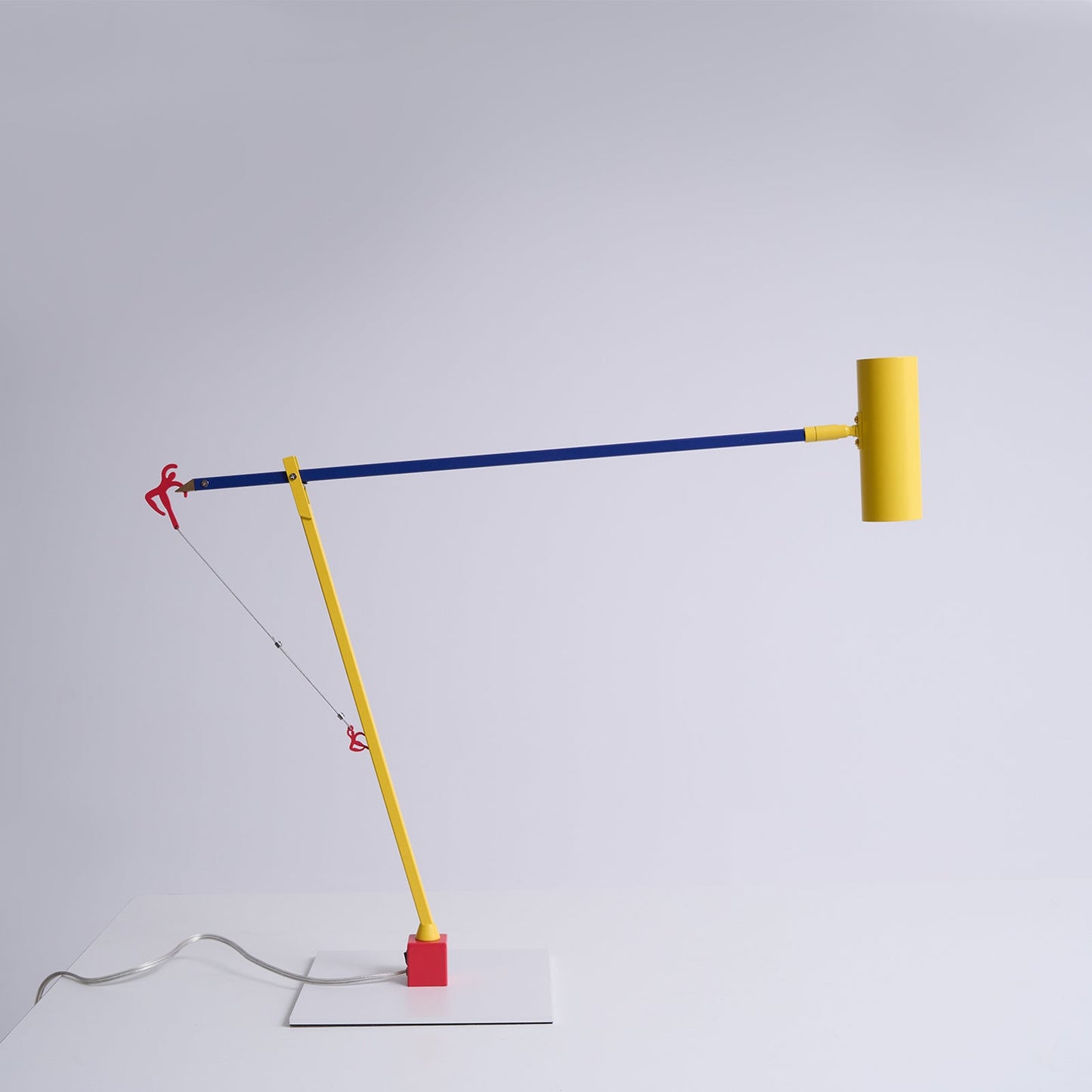 Ettorino Table Lamp | Adjustable Metal Design | Red, Yellow & Blue