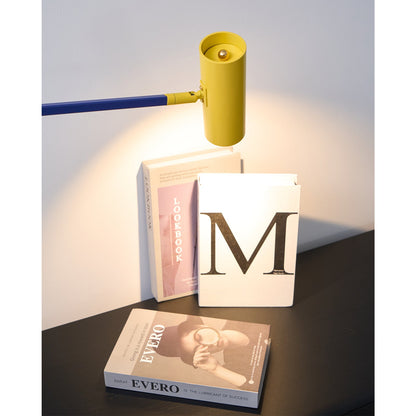 Ettorino Table Lamp | Adjustable Metal Design | Red, Yellow & Blue