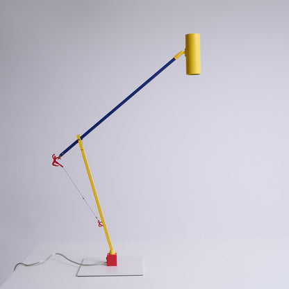 Ettorino Table Lamp | Adjustable Metal Design | Red, Yellow & Blue