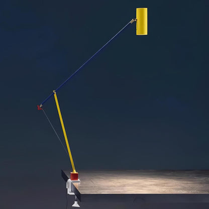 Ettorino Table Lamp | Adjustable Metal Design | Red, Yellow & Blue