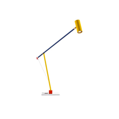 Ettorino Table Lamp | Adjustable Metal Design | Red, Yellow & Blue