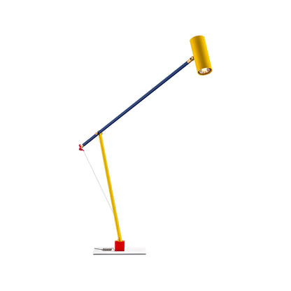 Ettorino Table Lamp | Adjustable Metal Design | Red, Yellow & Blue