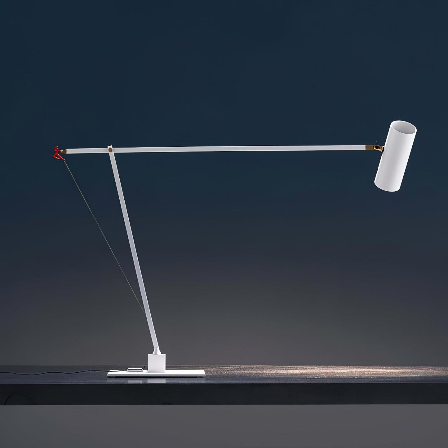 Ettorino Table Lamp | Adjustable Metal Design | Red, Yellow & Blue