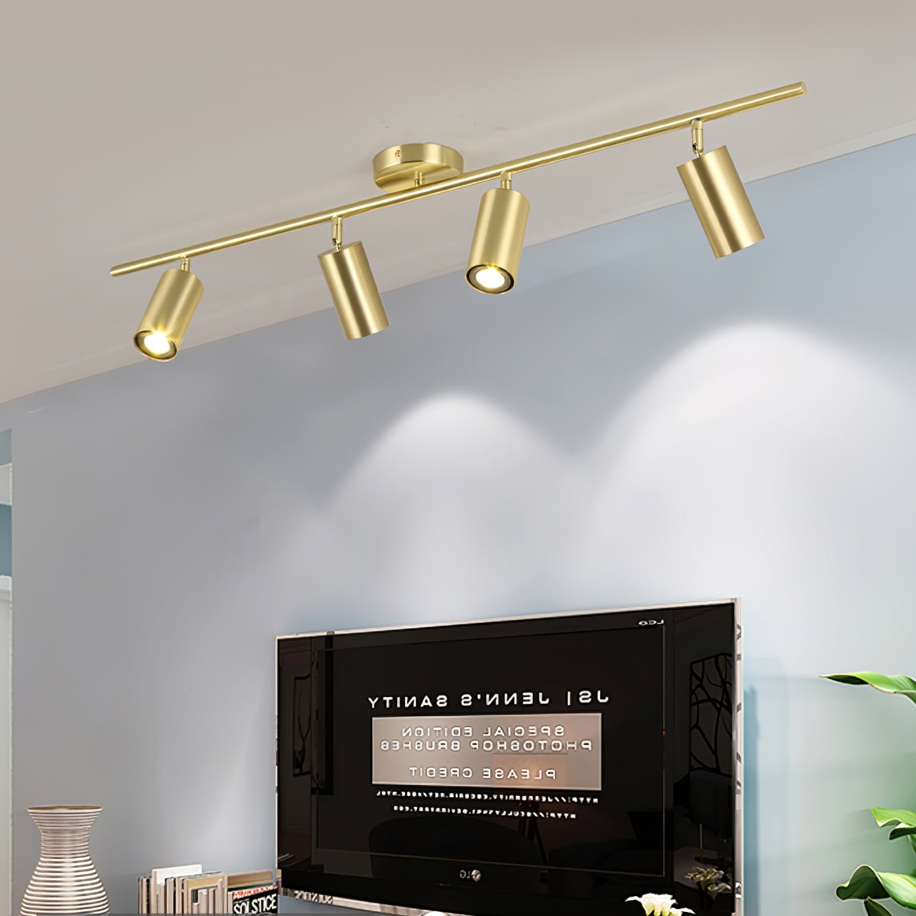 Evanna Ceiling Light | Adjustable Spotlight | Black, White, Gold