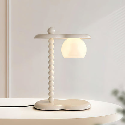 Everalda Table Lamp | Metal & Glass | Green+Red, Red+Black, Beige+Black, Beige