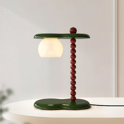 Everalda Table Lamp | Metal & Glass | Green+Red, Red+Black, Beige+Black, Beige