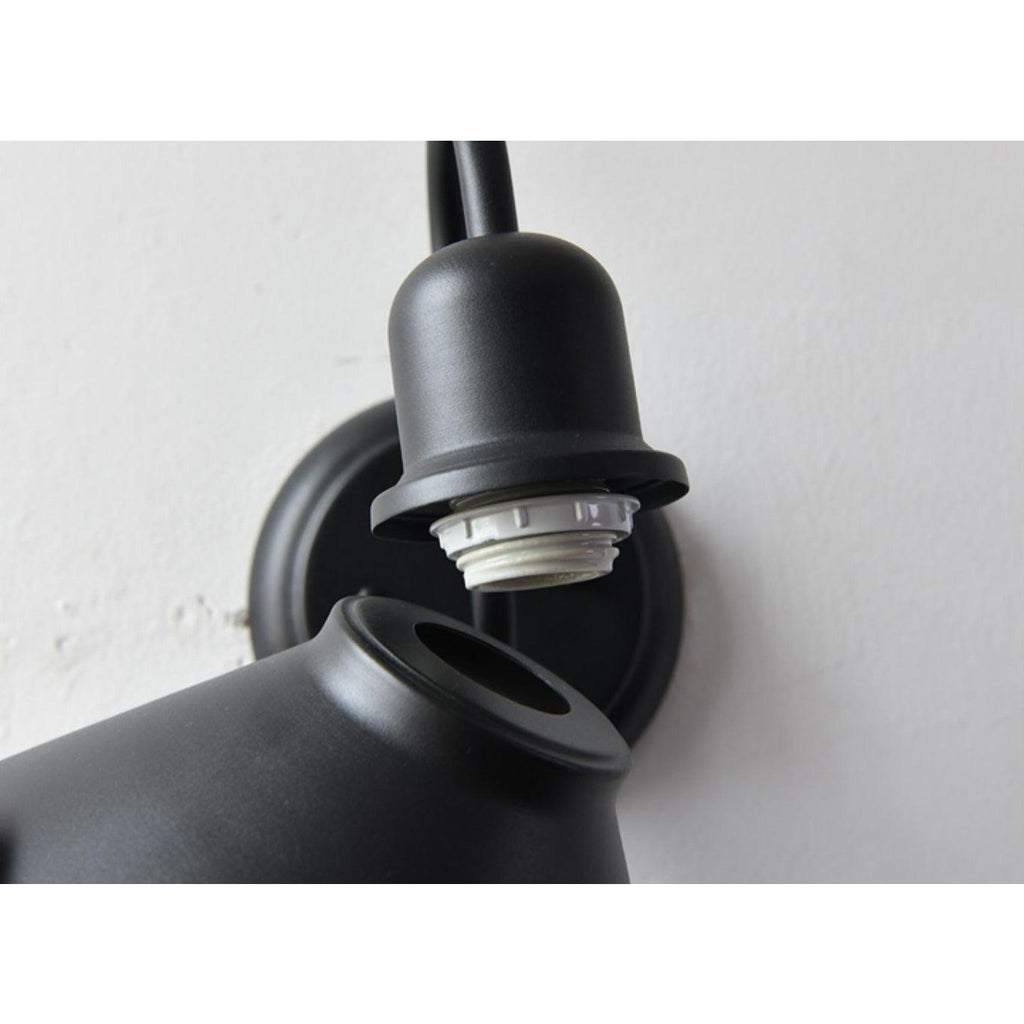 Fable Outdoor Wall Lamp | Iron, Metal | Black, Coffee Gold