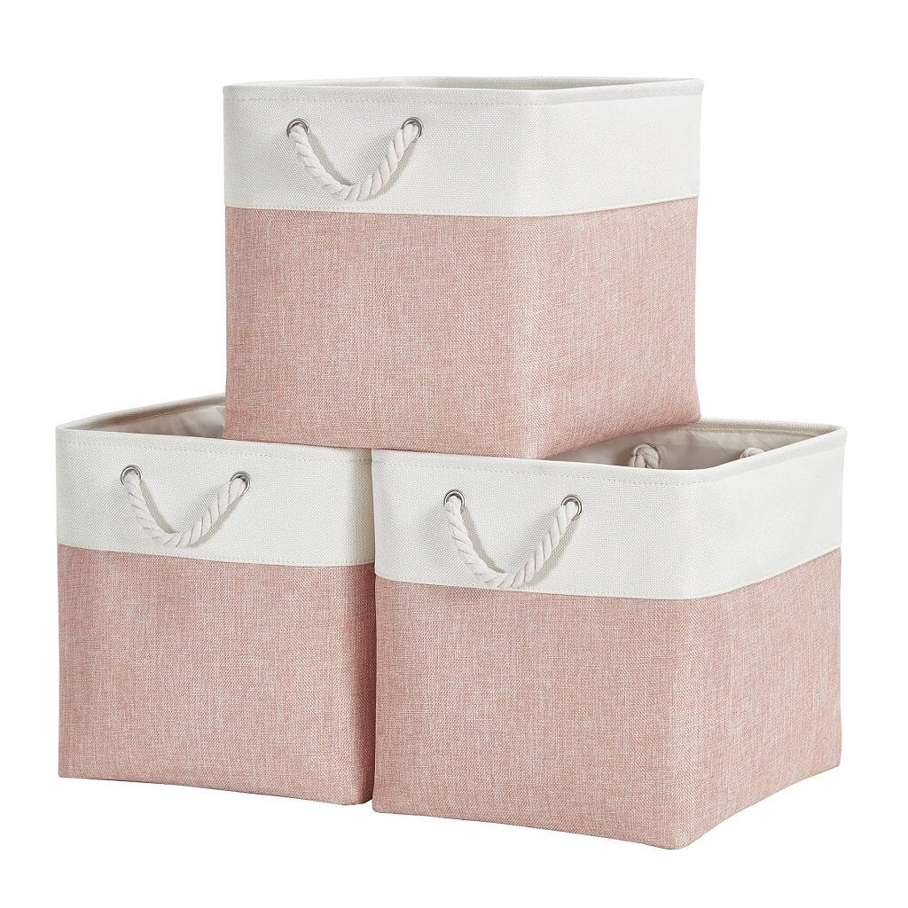 Storage Boxes | Canvas & EVA | Large 41.6L, 13"x15"x13"